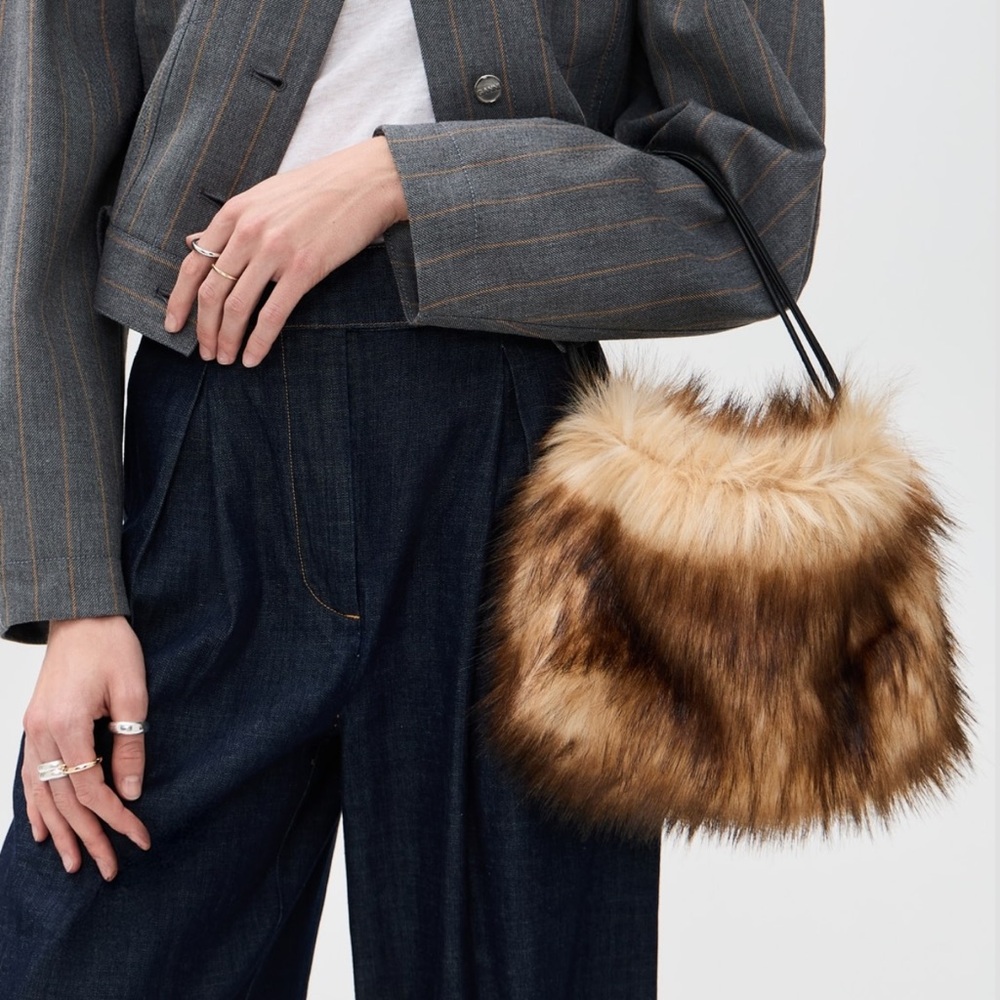 A.L.C. Arden faux fur bag NWT